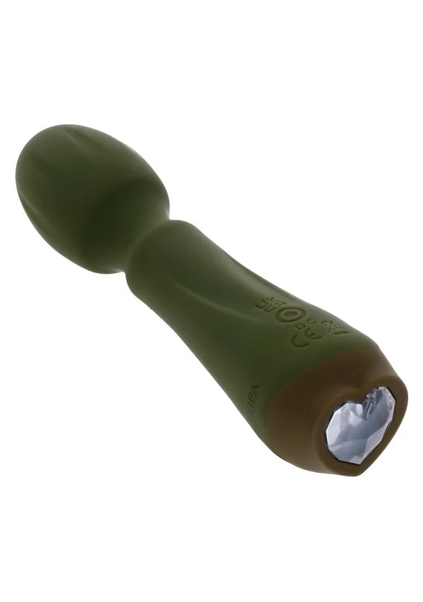 Selopa Heartfelt Rechargeable Vibrating Mini Wand Silicone Green