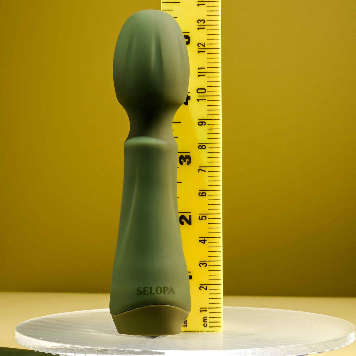 Selopa Heartfelt Rechargeable Vibrating Mini Wand Silicone Green