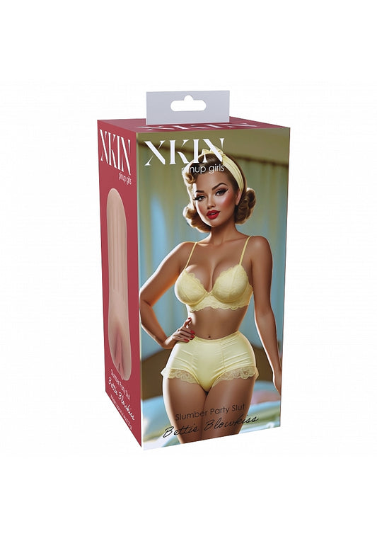Xkin Pinup Bettie Blowkiss Masturbator TPE S Tan