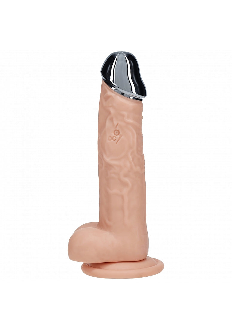 Realrock Wireless Rechargeable Metalhead Regular Straight 8IN W/balls