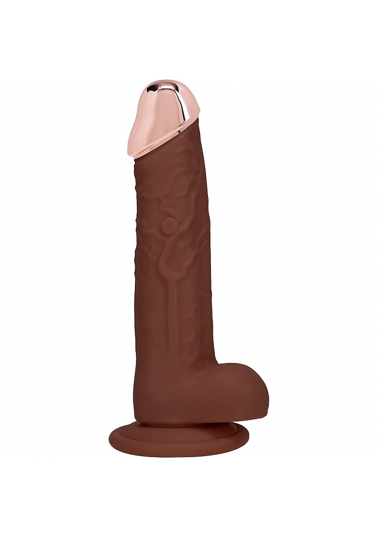 Realrock Wireless Rechargeable Metalhead Regular Straight W/balls Brown