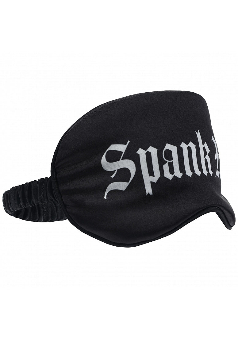 Ouch Spank Me Printed Mask Satin Black