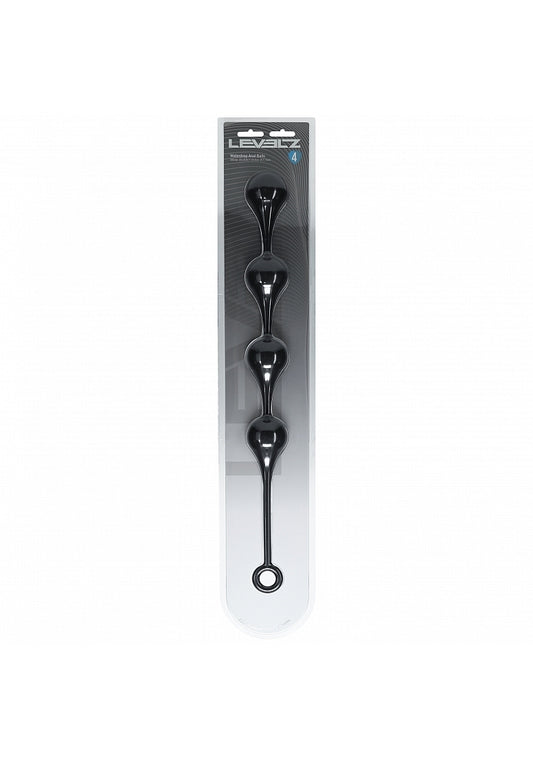 Levelz Waterdrop Silicone Anal Balls XL 50MM Black
