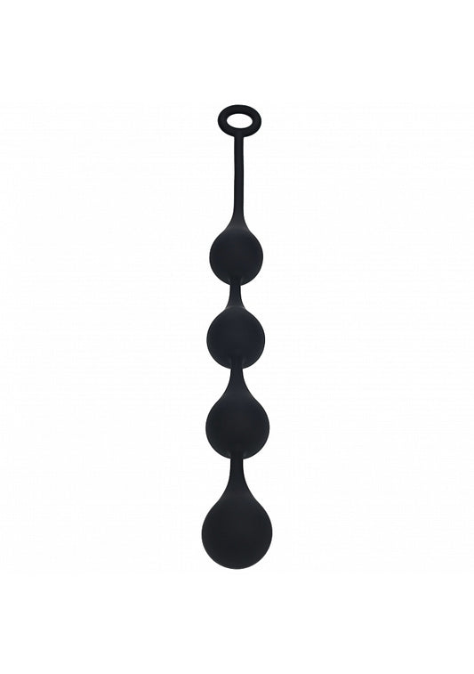 Levelz Waterdrop Silicone Anal Balls L 40MM Black
