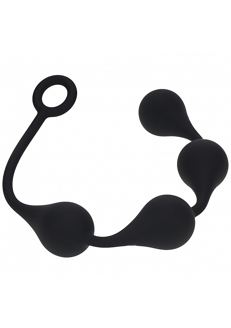 Levelz Waterdrop Silicone Anal Balls L 40MM Black