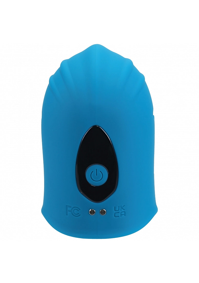 Levelz Adjustable Vibrating Silicone Penis Head Stimulator Teal