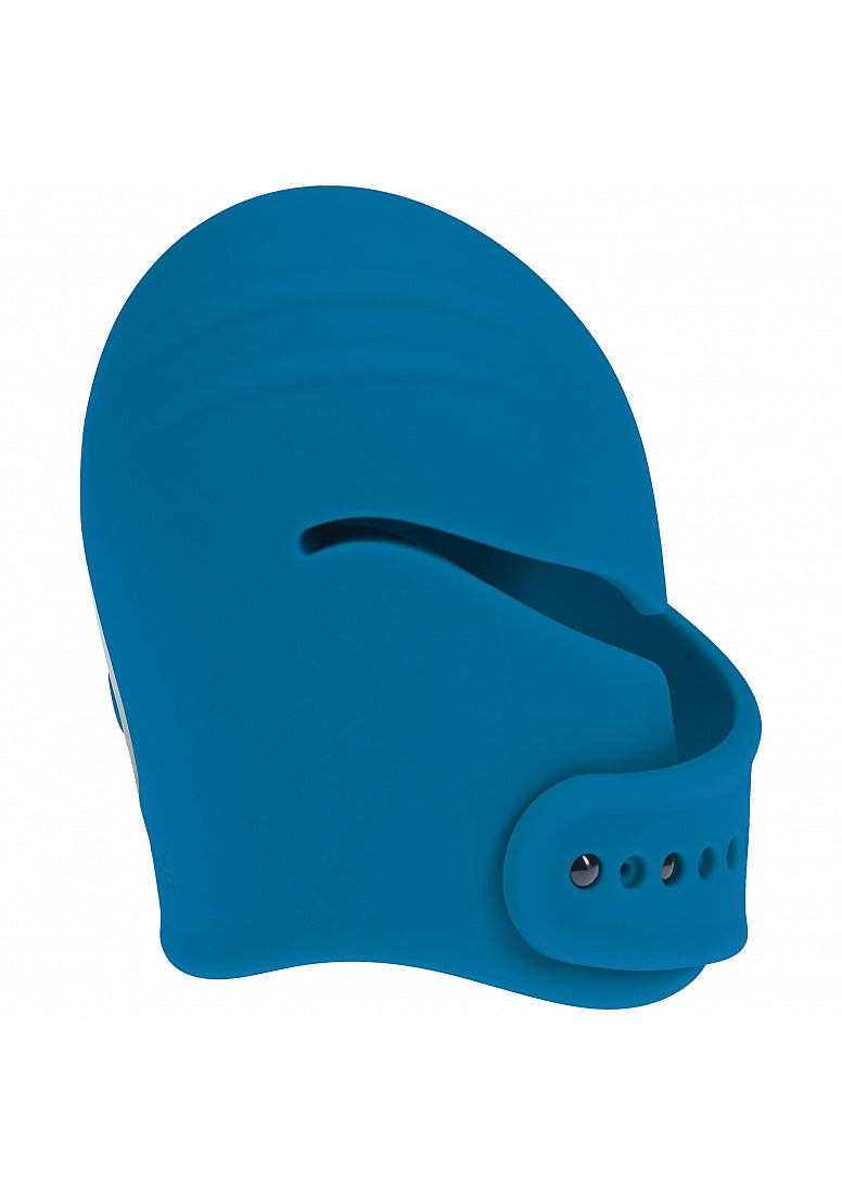 Levelz Adjustable Vibrating Silicone Penis Head Stimulator Teal