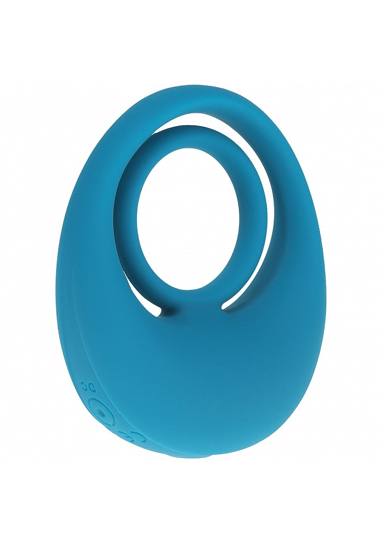 Levelz Vibrating Liquid Cock & Ball Ring Teal