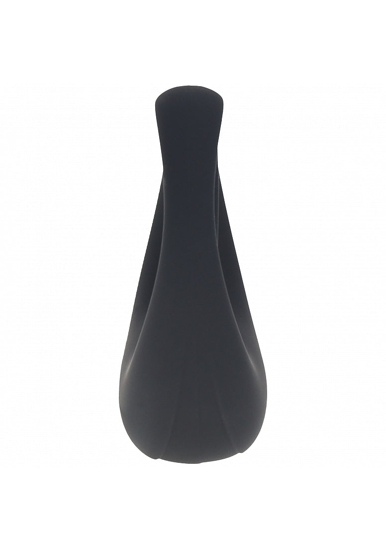 Levelz Vibrating Liquid Cock & Ball Ring Black