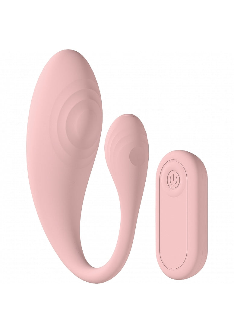LoveLine Wave C-shape Vibe Waterproof Remote Pink