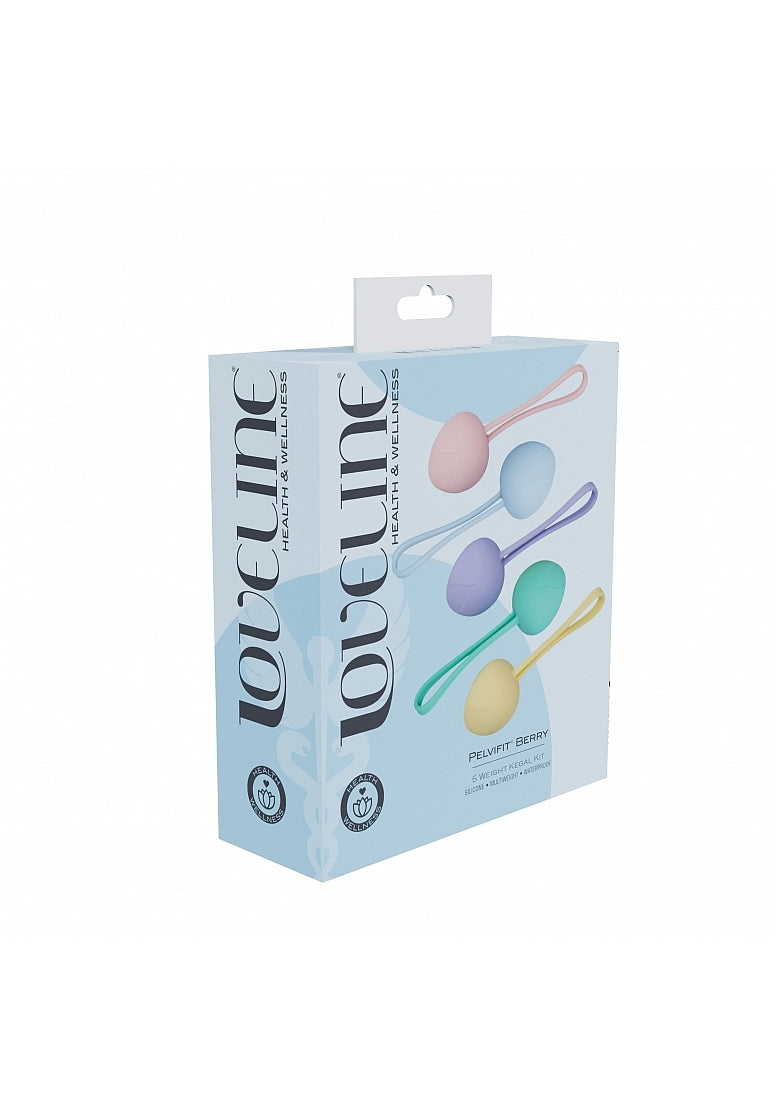 LoveLine PelviFit Berry Kegel Kit Multiweight Waterproof Multicolor