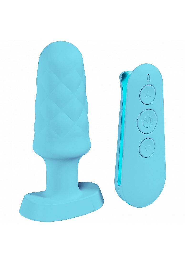 Loveline Velvet Remote Control Vibrating Blue