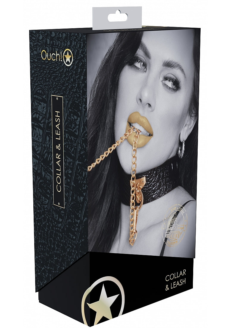 Ouch! Rome Collection Collar With Leash