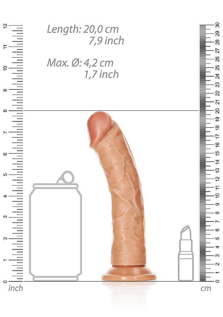 Realrock Curved Dildo 7 Tan
