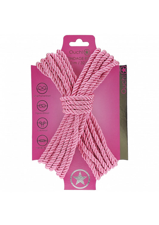 Ouch! Bondage Rope 10 Meters Pink
