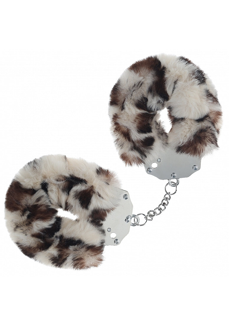 Ouch! Heavy-Duty Fluffy Handcuffs Snow Leopard