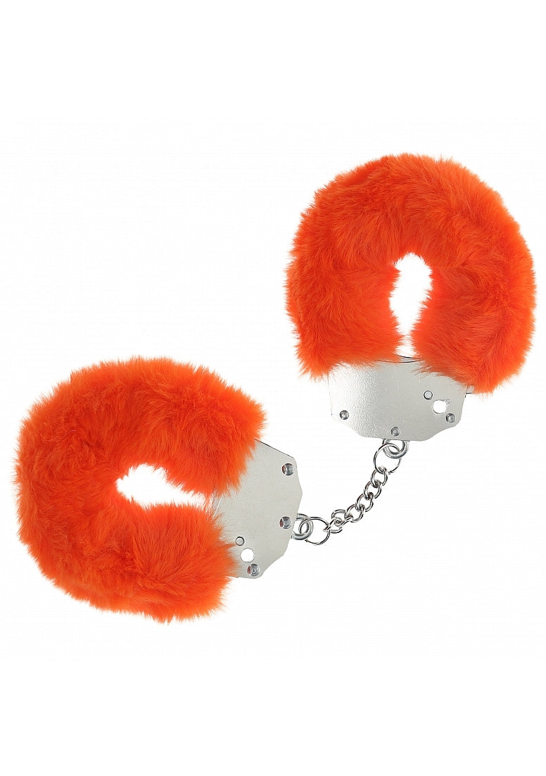 Ouch! Heavy-Duty Fluffy Handcuffs Orange