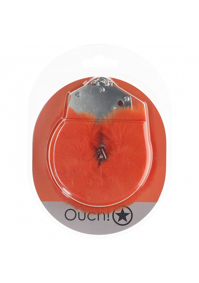 Ouch! Heavy-Duty Fluffy Handcuffs Orange
