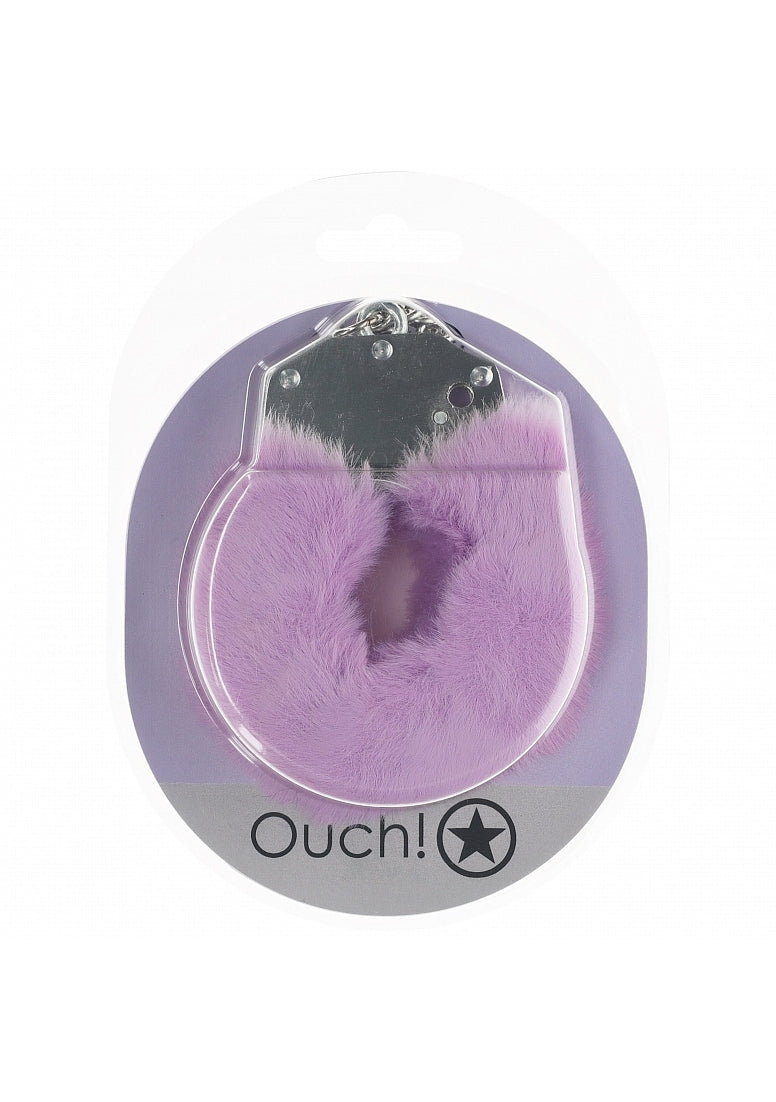 Ouch! Heavy-Duty Fluffy Handcuffs Lavender