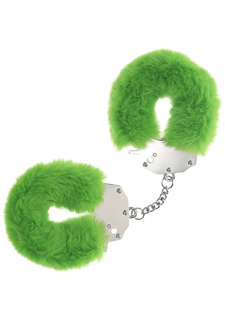 Ouch! Heavy-Duty Fluffy Handcuffs Green