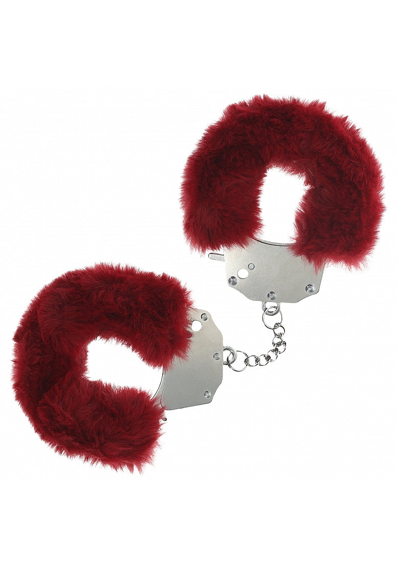 Ouch! Heavy-Duty Fluffy Handcuffs Burgundy