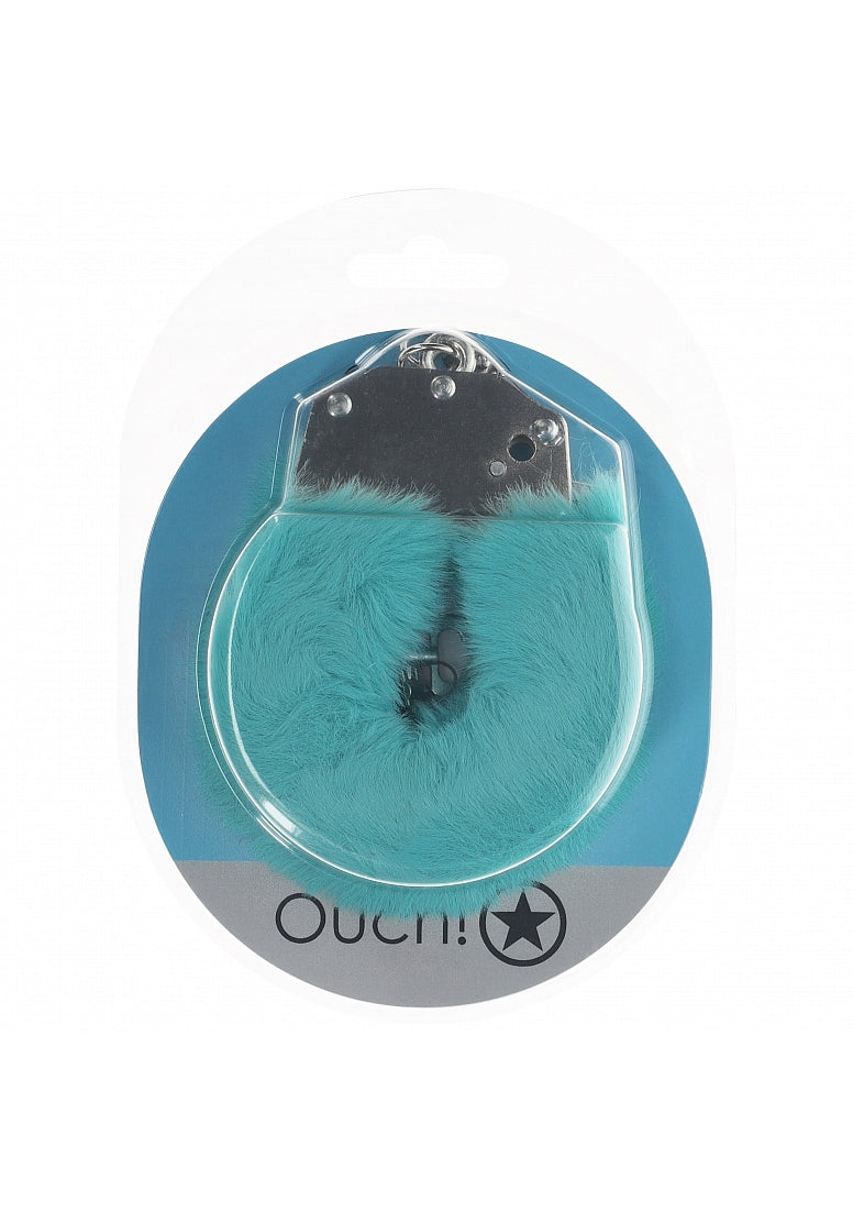 Ouch! Heavy-Duty Fluffy Handcuffs Blue