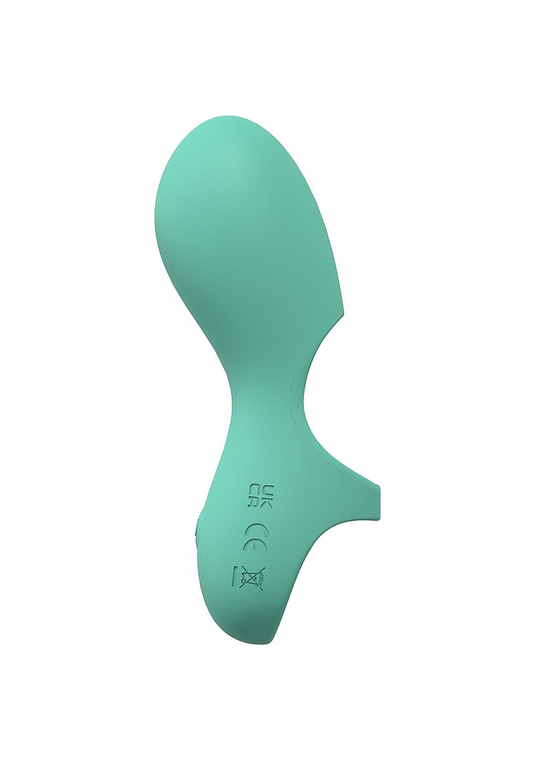 Loveline Joy 10 Speed Finger Vibe Silicone Rechargeable Waterproof Green