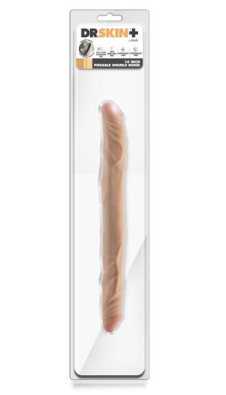 Dr. Skin Plus 14 in. Posable Double Dong Beige