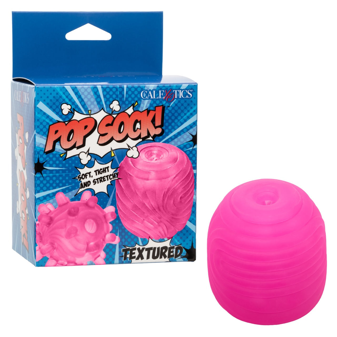 Pop Sock Textured Masturbator - Pink