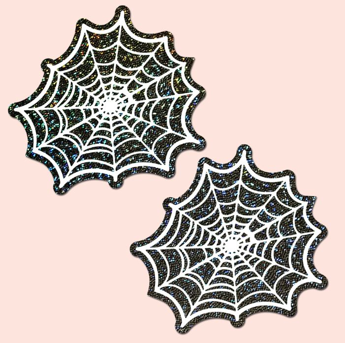 Pastease Glitter Black Glow IN the Dark Spooky Spider