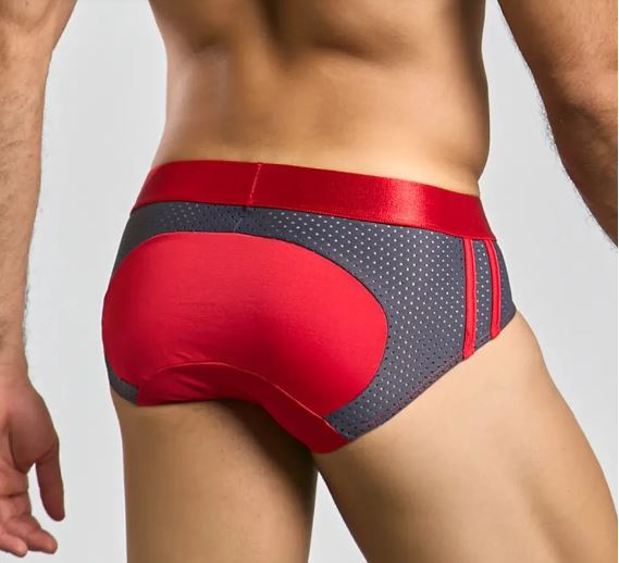 Male Basics Spot Brief Gray Small