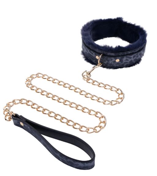 Sportsheets Sex & Mischief Cougar Fur Collar & Leash