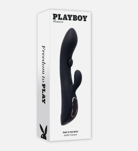 Playboy Thats The Spot Rechargeable Vibrating Dual Stimulator Vibe Silicone 2 AM
