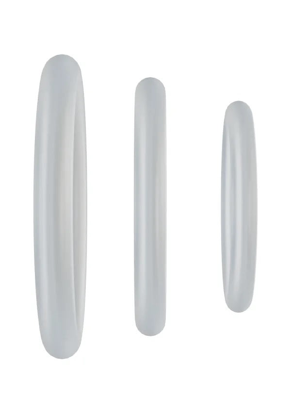 Rock Solid Gasket Translucent Silicone 3pc Set (.75",1",1.25")