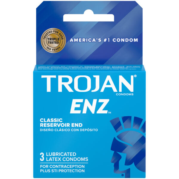 Trojan ENZ Lubricated Condoms 3 Pack