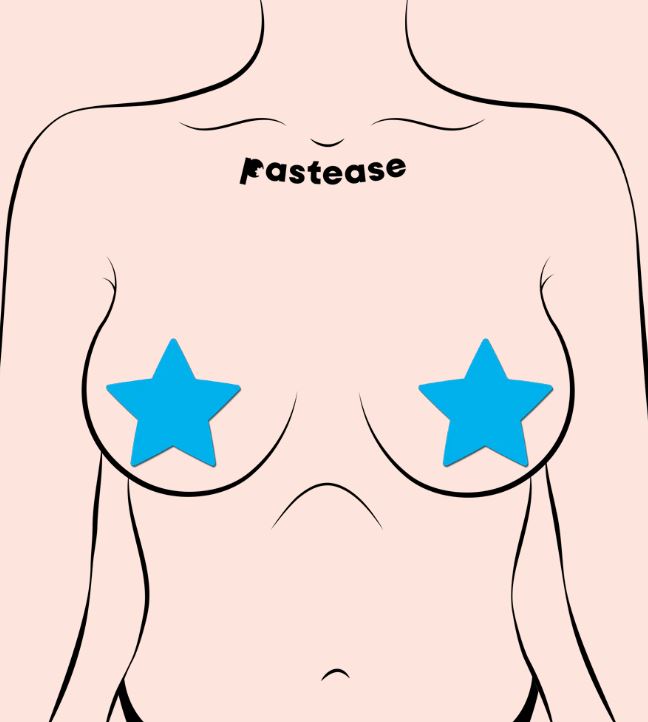 Pastease Star Glow IN the Dark Neon Turquoise