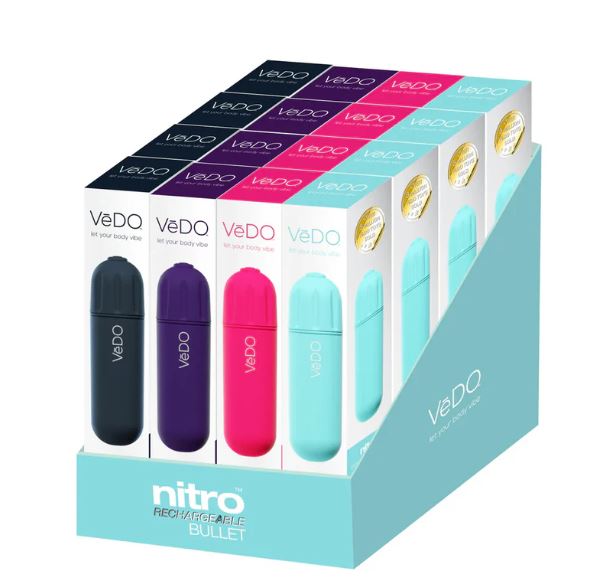 Vedo Nitro Recharg Bullet 16/PCS Assorted