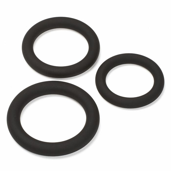 Pro Sensual Premium Silicone 8 Inch Dong With 3 Cockrings - Flesh