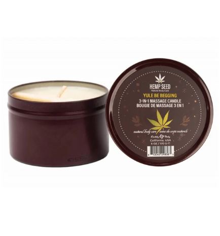 Hemp Seed 3-IN-1 Massage Candl Yule Be Begging 6OZ